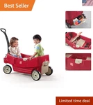 Durable All-around Kids Wagon: Safe Ride With Cup Holders & Easy Storage. Fixed Price $217.99.