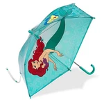 Disney Store Deluxe Ariel The Little Mermaid Flounder Umbrella Clear Teal Rain. Fixed Price $39.99.