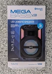 Tzumi Mega Bass V3 Led Jobsite Speaker Bluetooth 5.0 Portable Battery. Fixed Price $17.99.