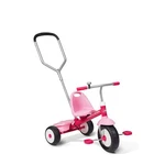Radio Flyer Deluxe Steer And Stroll Recreation Bike Tricycle, Pink (open Box). Fixed Price $58.41.