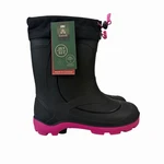 Kamik Snobuster 1 Black Magenta Wp Insulated Rain Boots Youth Girl's Size 5Y. Fixed Price $44.97.