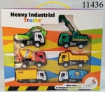 Mota Heavy Industrial Play Set W/6 Wind-up And Go Trucks For Ages 3+ Toys. Fixed Price $24.99.
