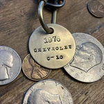 1976 Chevrolet C-10 Truck Solid Brass Key Fob Chevy Pick Up. Fixed Price $14.95.