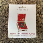 2020 Hallmark Rockin' Little Record Player Musical Ornament Miniature. Fixed Price $30.00.