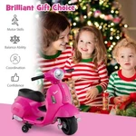 Costway Kids Ride On Motorcycle With Training Wheels 6V Battery 26"X20" - Pink. Fixed Price $70.79.