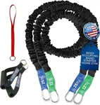 Fitcord American Made Resistance Band Home Gym Set Travel Friendly 25LBS 12LBS. Fixed Price $72.19.