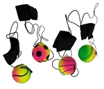 Bouncy Ball With Wrist Strap Set Of 4 Kids Toy Fun Exercise Outdoor Indoor New. Fixed Price $7.95.