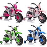 Blue/green/pink 12V Battery Kids Ride-on Motorcycle Dirt Bikes W/training Wheels. Fixed Price $99.99.