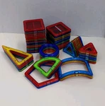 Magformers Magnetic Building Set 60PC Standard Stem Toy Color Tiles Used. Fixed Price $23.96.