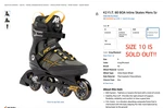 New K2 F.i.t. Boa Inline Skates Men 10 Sold Out Size $180+ Retail. Fixed Price $149.00.