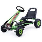 Honeyjoy Kids Ride Toy Go Kart 4 Wheel Pedal Powered W/ Adjustable Seat Green. Fixed Price $119.99.