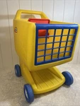 Vintage Little Tikes Lil Shopper Yellow Grocery Store Shopping Cart Child Size. Fixed Price $89.99.