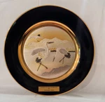 Vtg 1983 Limit Edit Imperial Chokin Cranes 9" Plate Yoshinobu Hara #1821 Japan. Fixed Price $20.69.