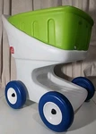 Vtg Step 2 Little Helpers Shopping Cart Green Kids Grocery Pretend Play Toy. Fixed Price $55.00.