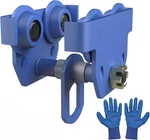 Manual Beam Trolley 3 Ton Capacity, Dual Wheels Hoist Adjustable 4-8 Inc. Fixed Price $129.99.