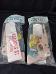 Vtg New Diamond Jim Fun Toys 12 Shooter Wood Rubber Band Gun/ Cowboy Kit. Fixed Price $25.00.