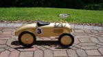 Morgan Cycle Gold Retro Ride-on Racer Foot Floor Kids Toy. Fixed Price $75.00.
