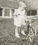 1940S Cute Little Girl Toddler Riding Tricycle Bike Toy Original Photo P17ZA89. Fixed Price $9.99.