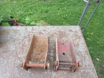1 Pair Of Running Gear Wagon Bolster Stakes John Deere Etc. Fixed Price $39.99.