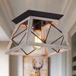 Rustic Farmhouse Ceiling Fixture Flush Mount Vintage Lights For.... Fixed Price $76.47.