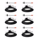 Designers Fountain 6 Pack Led Recessed Ceiling Light, 4 Inch 5CCT Downlight M.... Fixed Price $89.30.