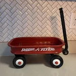 Radio Flyer Red Toy Wagon, 4 Wheels, Pull Handle, Mini Style. Fixed Price $25.99.