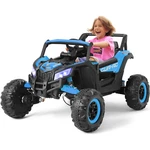 Joyldias Blue 12V Kids Ride On Utv Car 4WD Electric Vehicle Music,lights,remote. Fixed Price $199.99.