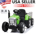 12V Kids Electric Battery-powered Ride Tractor Toy W/ Trailer Remote Control. Fixed Price $159.99.