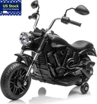 Kids Electric Motorcycle W/ Detachable Training Wheels,ride On Toy For Ages 3-5. Fixed Price $104.99.