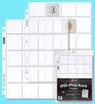 Bcw 20-POCKET Coin Storage Pages Sheets Protector Token Stamp Binder Flip. Fixed Price $14.59.