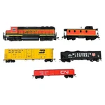 Bachmann 3001 Ho Rail Chief Electric Train Engine Locomotive Box Car Lot. Fixed Price $65.00.