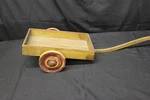 Antique "jo-cart" 2 Wheeled Wooden Wagon Children's Pull Toy W/ Wheels. Fixed Price $149.99.
