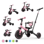 Besrey Toddler Tricycle With Push Handle,kids Trike For Girl/boy,child Bike,pink. Fixed Price $79.99.
