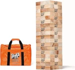 Giant Jenga Stacking Tower Game 5FT Tall Indoor Outdoor Family Fun 54 Blocks. Fixed Price $163.90.
