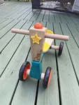B. Toys Smooth Rider Wooden Toddler Balance Bike Teal/yellow Very Good. Fixed Price $34.48.
