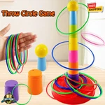 Kids Ring Toss & Stacking Toy Set Indoor Outdoor Parent-child Game, 2 Tower. Fixed Price $16.99.