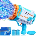 69 Hole Rocket Bubble Gun Bazooka Light Up Usb Rechargeable Kids Toy Outdoor Fun. Fixed Price $38.99.