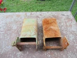 Pair Of Running Gear Wagon Bolster Stakes John Deere Etc. Fixed Price $39.99.