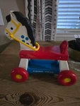 Vintage 1976 Fisher Price Ride On Horse #978 Red White Yellow Blue Fun Toy Play. Fixed Price $150.00.