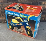 Vintage 1985 Fisher Price Big 3 Wheeler Trike Bike Tricycle Rare Box Only!. Fixed Price $89.97.