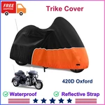 Trike Cover, Waterproof 3 Wheel Motorcycle For Harley Davidson, Kawasaki. Fixed Price $55.27.