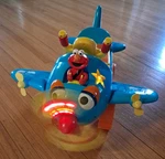 Sesame Street Fly And Ride Elmo Airplane W/storage Lights Sounds Tek Nek Works!. Fixed Price $73.00.
