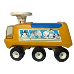 Vintage Fisher Price 983 Adventure Bus Ride On Toy Yellow 6 Wheel 1970S. Fixed Price $68.00.
