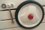 Radio Flyer 3-IN-1 Ez Fold Wagon Front Wheel Right Side. Fixed Price $19.00.