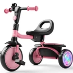 Besrey Toddler Tricycle With Flash Wheels,kids Trike Bike For Girls/boys,pink. Fixed Price $59.99.