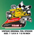 Snap-on Tools Rick Mears Team 1 Vintage Original Foil Decal Sticker Racing. Fixed Price $11.64.