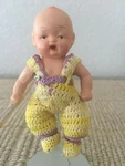Vintage 3.5" Japan Open Mouthed Bisque Baby Doll - Nancy Ann Storybook ?. Fixed Price $59.99.
