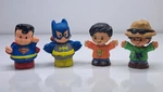 Fisher-price Little People Dc Friends Lot W/ Batman, Superman & Two Boys. Fixed Price $16.79.