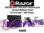 New! 24V Battery Pack For Razor MX350 Dirt Rocket Bike V1-8 Pin W/harness!. Fixed Price $59.99.