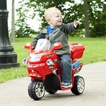 Electric Motorcycle Kids 3-WHEEL Battery Reverse, Forward Flashing Lights. Fixed Price $125.00.